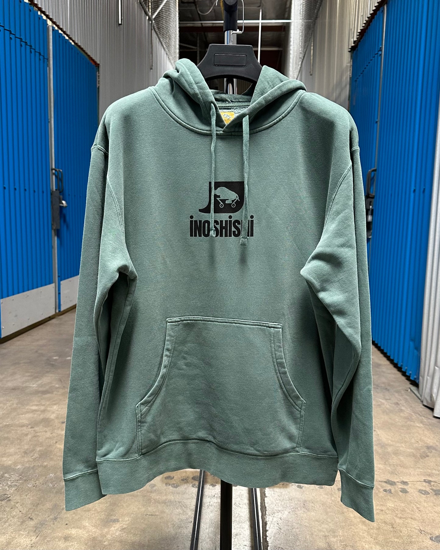 Unisex Mid-Weight Pigment Dyed Hoodie | ALPINE GREEN